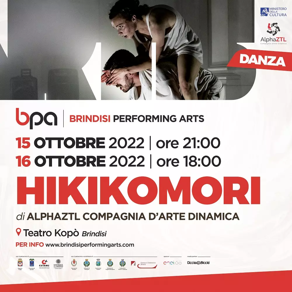 15 - 16 ottobre HIkikommori Brindisi teatro Kopò - Brindisi Performing Arts Festival 2022