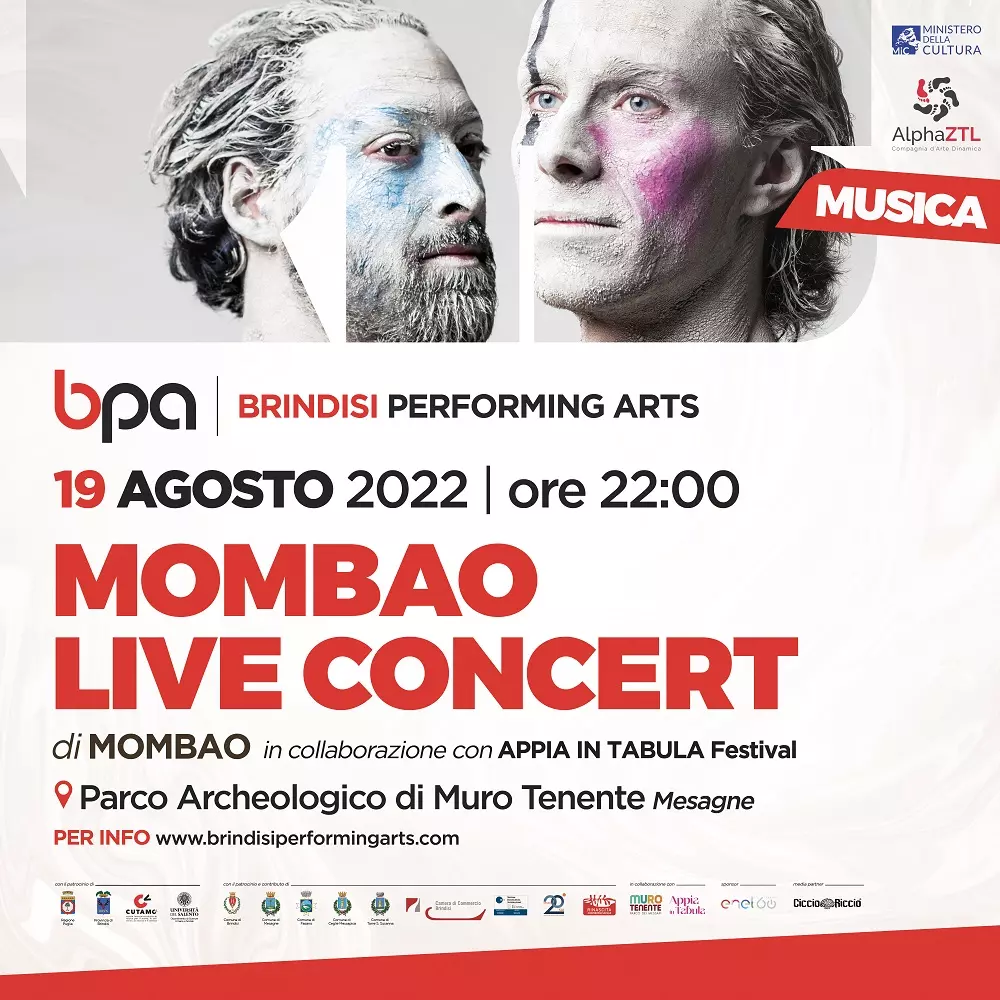 Mombao live concert Mesagne Performing Arts Festival 2022
