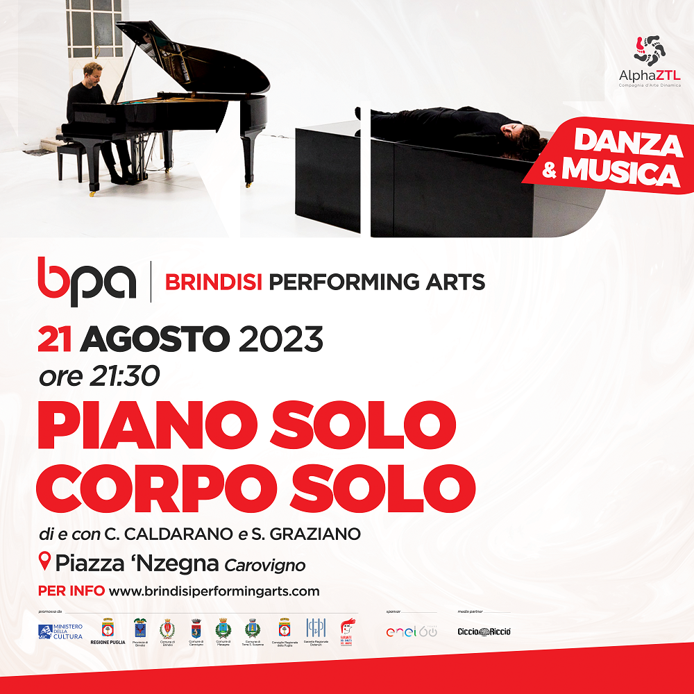 Piano Solo Corpo Solo Brindisi Brindisi Performing Arts Festival 2023
