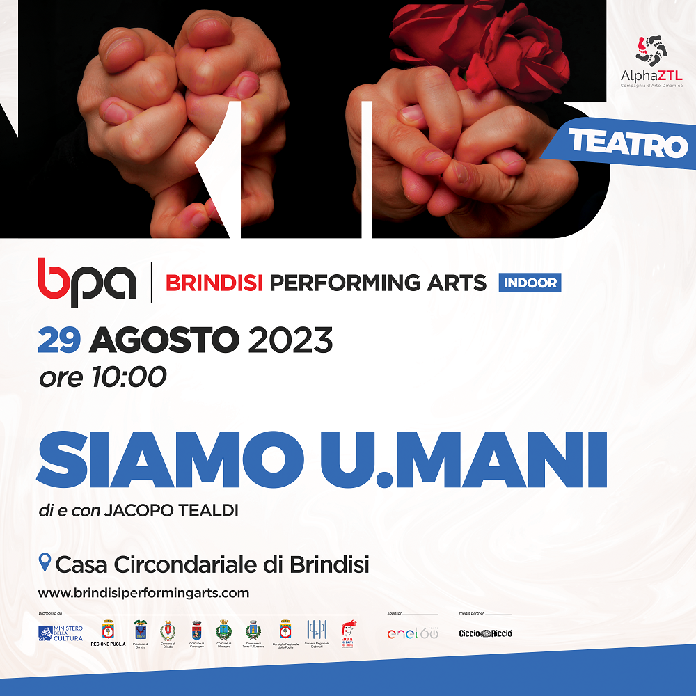 Siamo umani Brindisi Performing Arts Festival indoor 2023