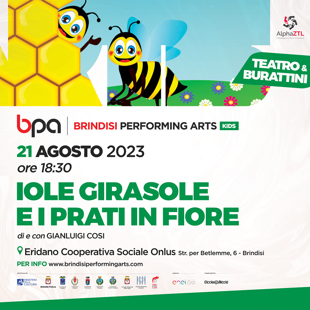Iole Girasole Brindisi Brindisi Performing Arts Kids Festival 2023