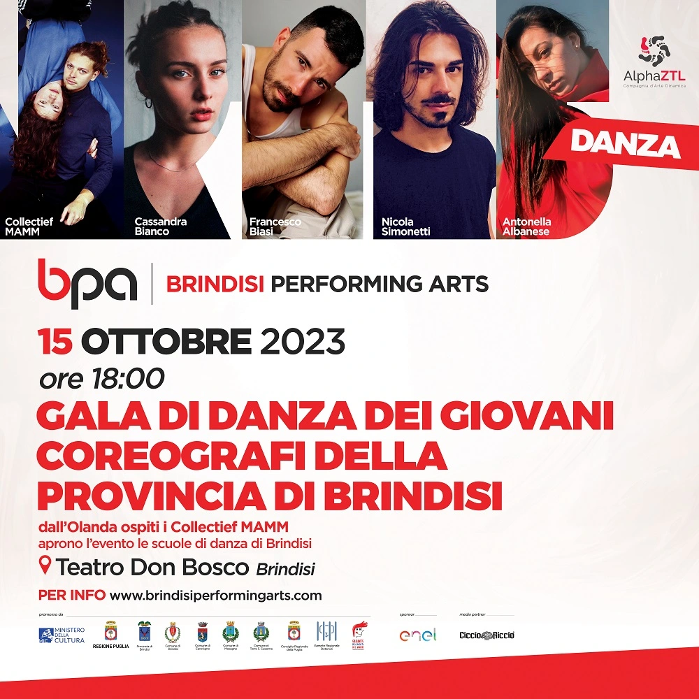 Gala di danza dei giovani coreografi pugliesi Brindisi - Brindisi Performing Arts Festival 2023