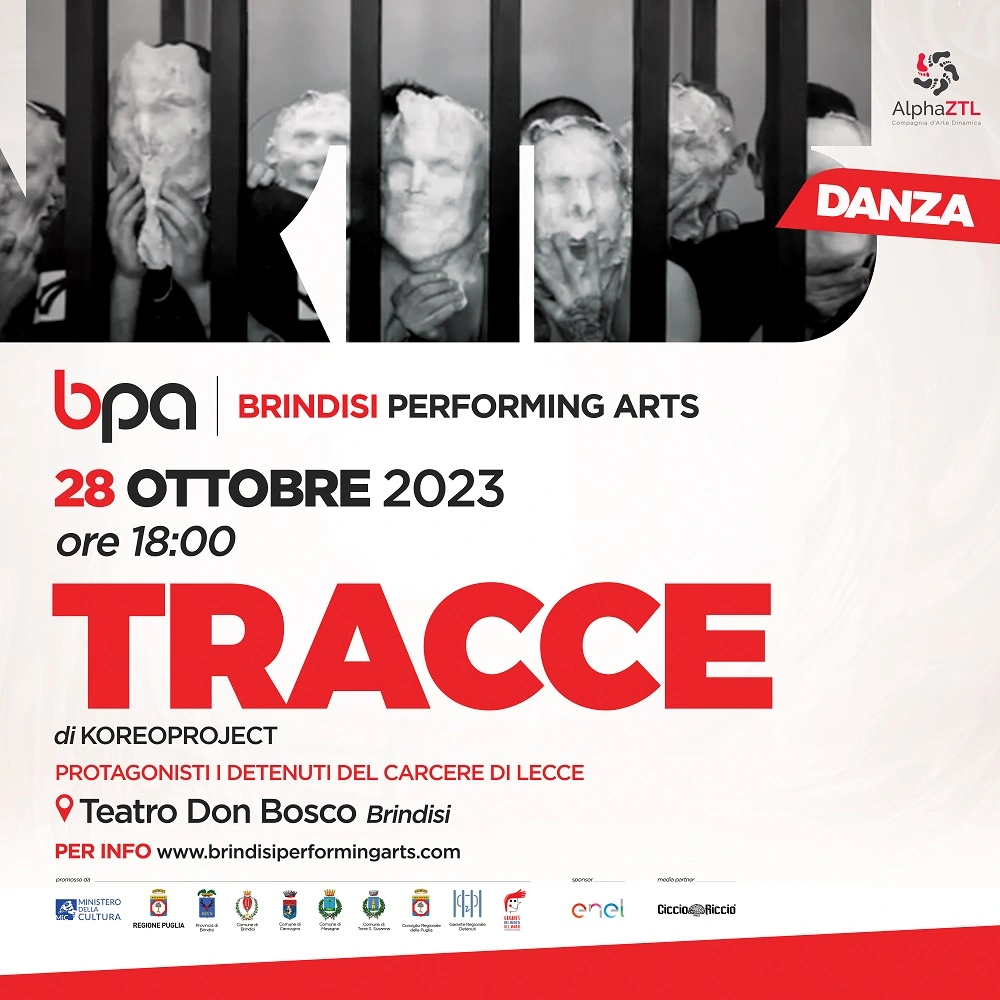 TRACCE a Brindisi 28 ottobre - Brindisi Performing Arts Festival 2023